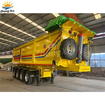 Augstas-kvalitatīvas 4- ass U formas aizmugurējā pašizgāzēja puspiekabe